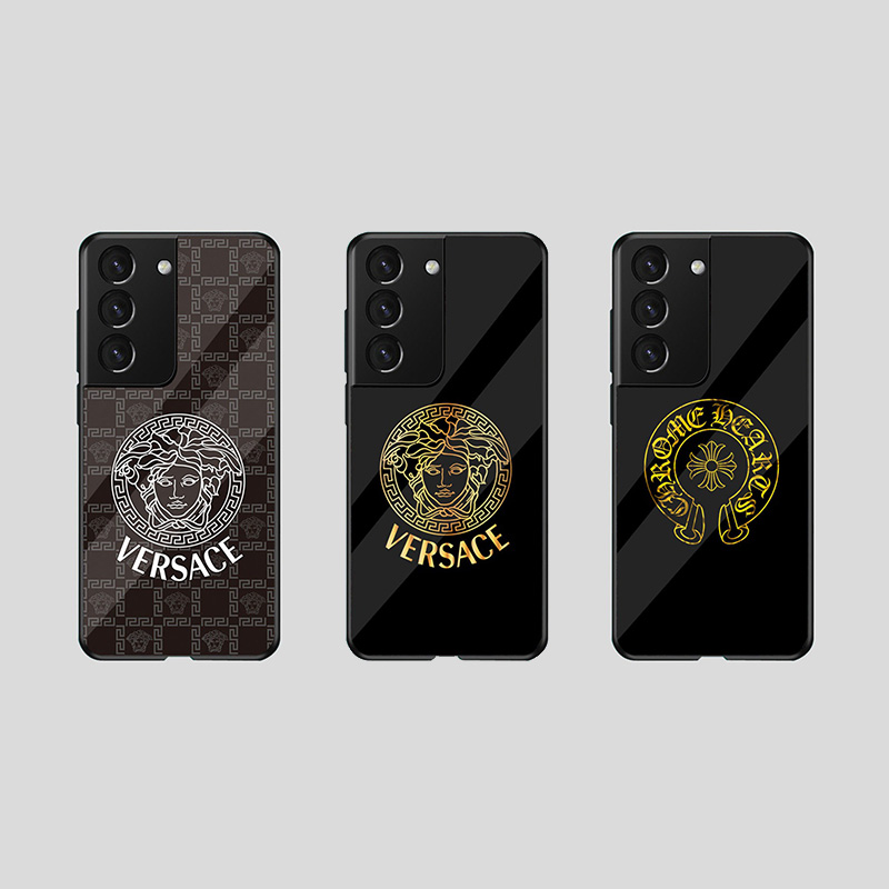 ブランド VERSACE ギャラクシーS22/S21+/S21ultra/S21玻璃カバー 落下保護 