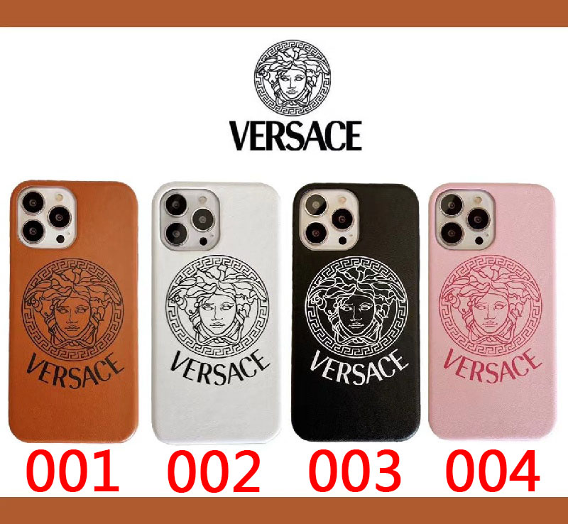 Versaceアイフォン13pro max/13pro/13ケース 高級レザー 贅沢 おしゃれ