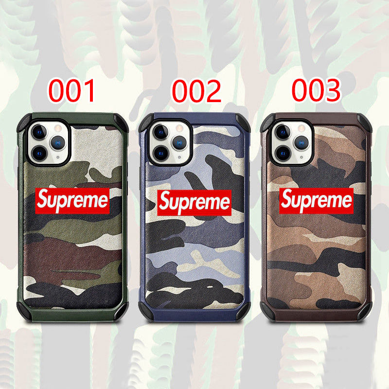 Supremeブランドiphone13mini/13pro/13pro max保護ケース 個性柄 流行り迷彩