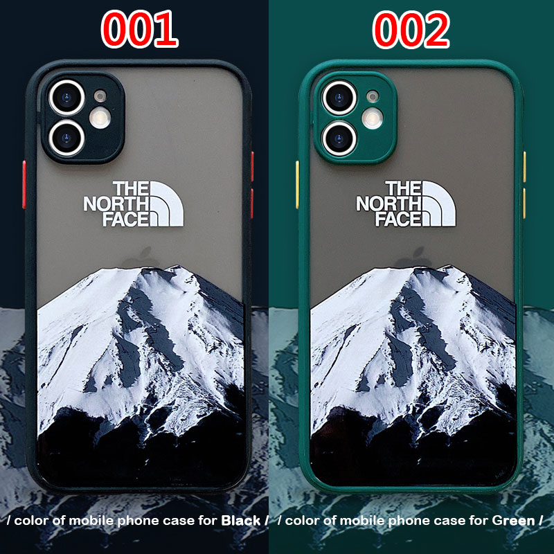 The North Face アイフォン13/13pro/13pro maxカバー 創意デザイン 広々雪山柄