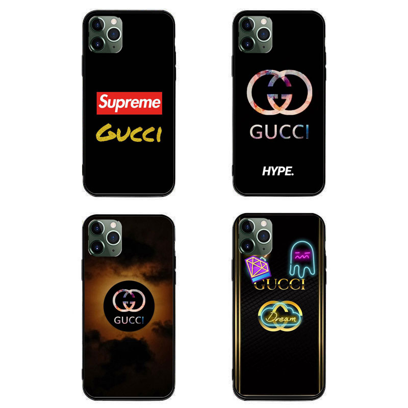 グッチ ブランド 手作り風 iphone 12mini/12pro max/11 pro maxケース 背面ガラス 雲 幽霊柄 ストランプ風 GUCCI シュプリーム コンボ ジャケット型  きらきら ロゴ オーダーメイド xperia 1 II/5ii/10ii モノグラム ダイヤモンド Galaxy S20/a51/a30/note20/note20 ultraケース 全機種対応