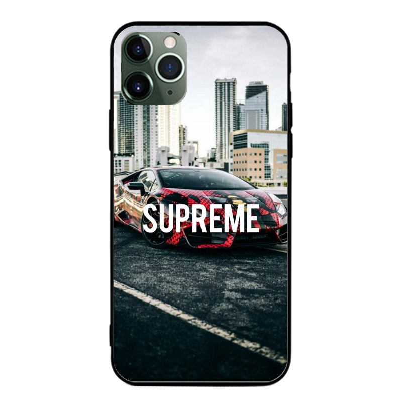 Supremeシュプリーム オリジナル風iphone12pro/12mini/12pro max/11ケース 月 スポーツカー モノグラム 全機種対応 光 市 夜空Galaxy S21/a51ジャケット型 xperia5ii ブランド ガラスAQUOS R5G女性