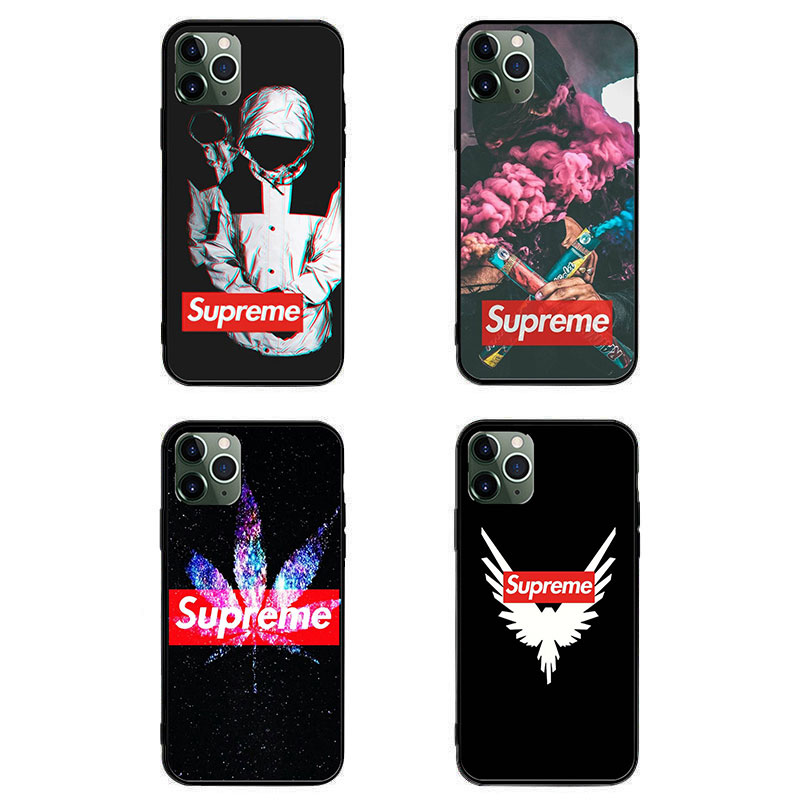 Supremeシュプリーム 全機種対応iphone12pro 12mini 12pro Max 11硝子ケース 平和の鳩 葉 ブランドgalaxy S S21 Note21 モノグラム Xperia 5ii 21 黒色 Aquos R5g 男女通用