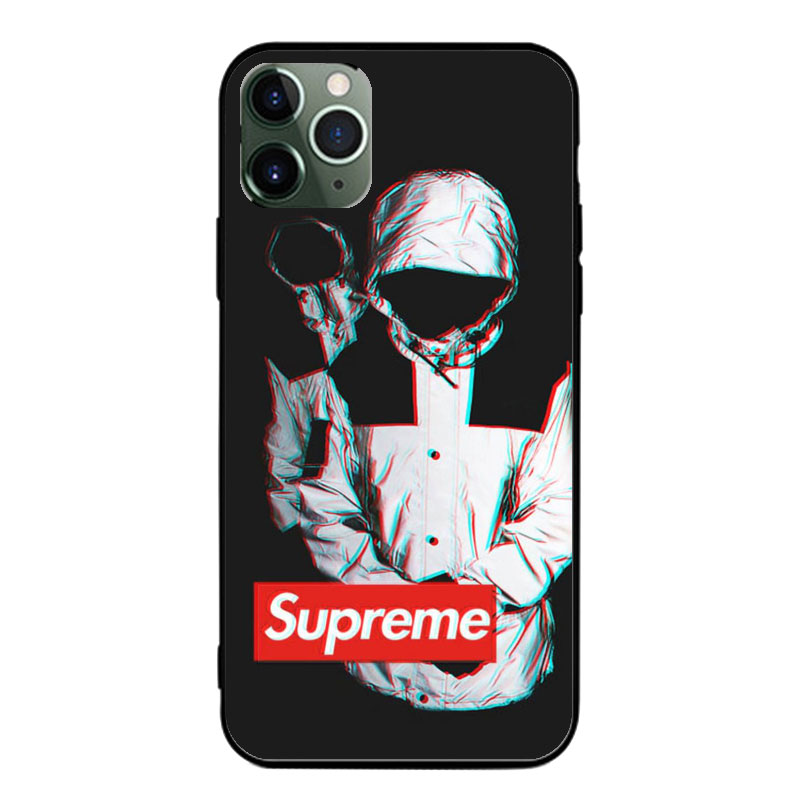 Supremeシュプリーム ブランドiphone12pro/12mini/12pro max/11硝子ケース 平和の鳩 葉 Galaxy S20/s21/note21 モノグラム Xperia 5ii 2021 黒色 Aquos r5g 男女通用 カッコイイ