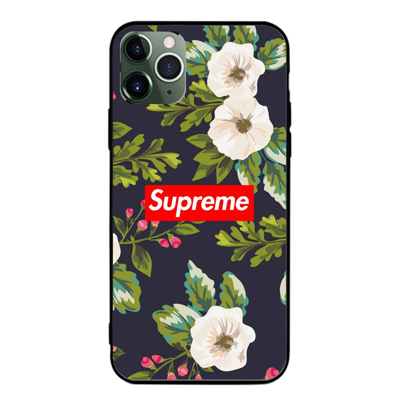 Supremeシュプリーム 全機種対応iphone12pro/12mini/12pro max/11ケース 硝子 冬の森 シダ柄 ブランドGalaxy S20/s21/note21 モノグラム ガラス Xperia 5ii 2021 シンプル Aquos r5g 男女通用