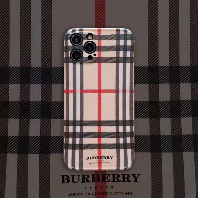 Burberryバーバリーiphone12pro/12mini/12pro max/11ケース 格子柄 落書 ブランド モノグラム セレブ愛用 インスタ風 お洒落 女性愛用 アイフォンse2/x/xs/xr/8/7カバー