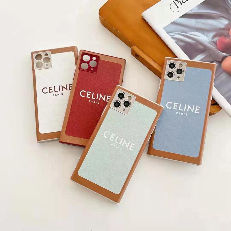 セリーヌ iphone 12 mini/12 pro max/11 pro max/se2ケース 個性風 ブランド シンプル CELINE レザー 矩形型 セレブ愛用