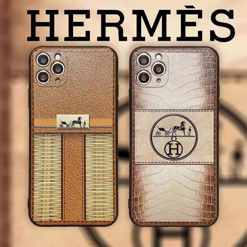 エルメス ブランド iphone 12/12 pro/12 mini/12 pro maxケース 個性 キャリッジ Hermes レザー カード収納 iPhone11/11pro/11pro maxケース