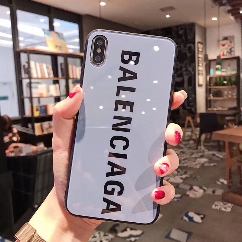 バレンシアガBalenciagaブランドiphone12pro/12mini/12pro max/11ケース キラキラ 硝子ガラス モノグラム シンプル 可愛い 芸能人愛用 アイフォンse2/x/xs/xr/8/7/6カバー 男女通用