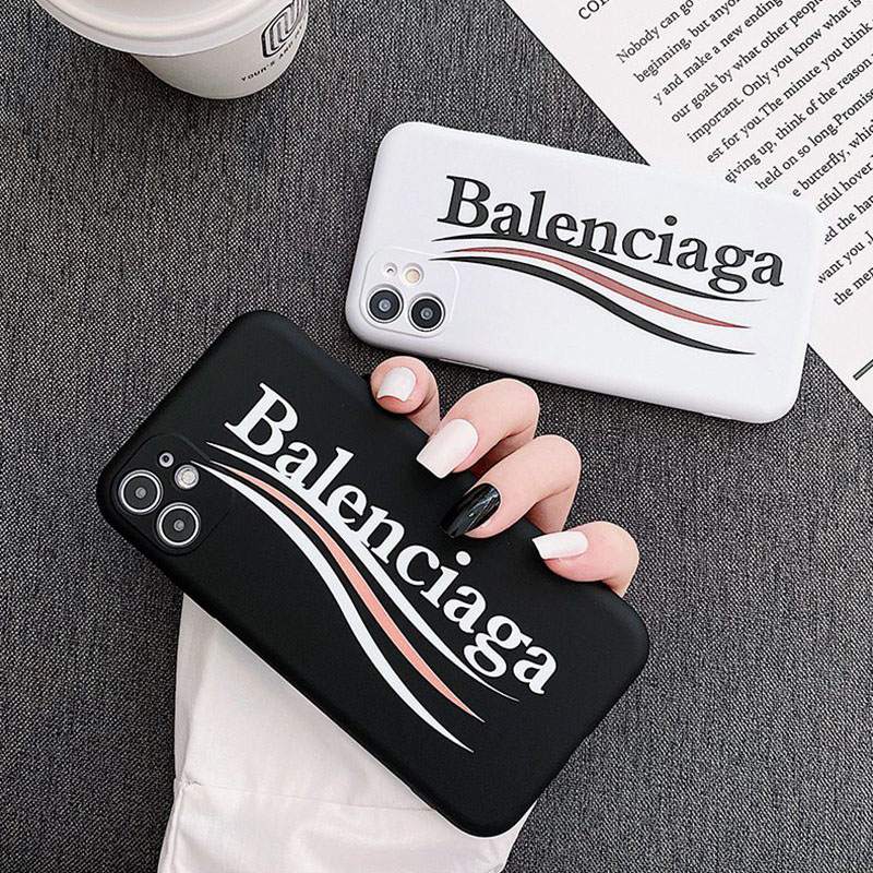 バレンシアガ iphone 12 pro/12 pro max/12 mini/11pro/11 pro max/se2ケース ソフト Balenciaga ブランド シンプル シリコンケース お洒落 韓国風 ジャケット型 アイフォン