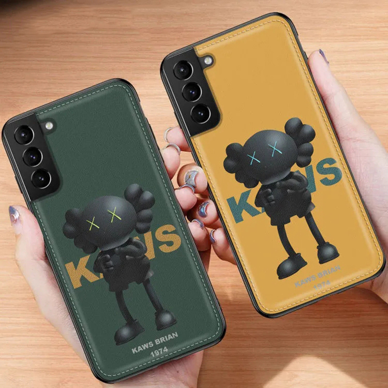 Kaws ブランド iphone12/12 pro/12 pro max/11 pro maxスマホケース レザー カウズ 人気 ブランド Galaxy S21/S21+/S21 ultra/s20/s20+/s20 ultra/s10/note20ケース シンプル  KAWS Brian 韓国風 アイフォン