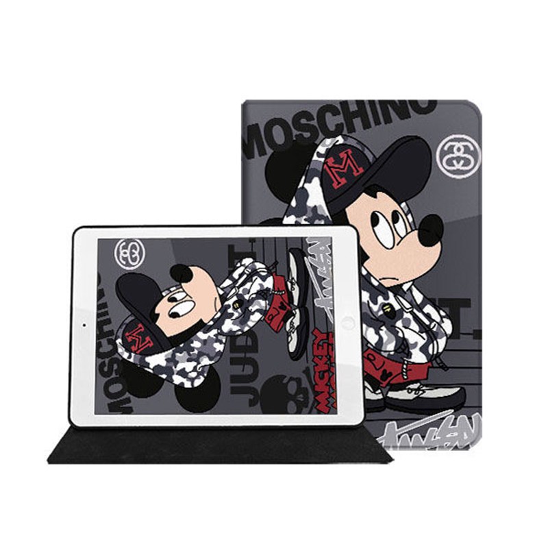 モスキーノ ipad pro 2021 9.7/11inchケース ディズニー MOSCHINO ブランド ipad mini 4/5カバー 8/7世代 STUSSY カモフラージュ色 ipad 5/6 9.7インチ 激安 ステューシー ミッキーマウス ipad機種対応 2020 パロディ
